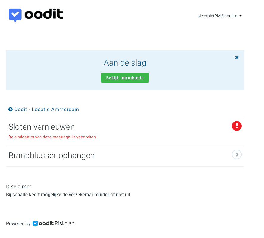 Risico preventie en beheer klant