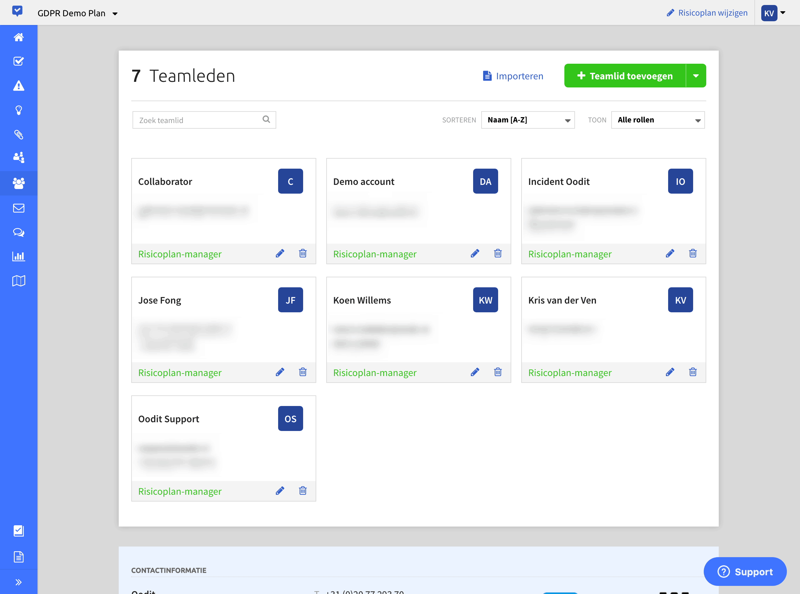 Beheer van derde partijen